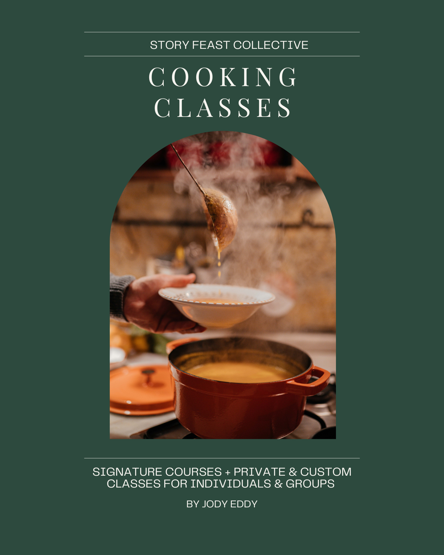 Story Feast Online Cooking Classes: live virtual cooking classes with cookbook author Jody Eddy featuring monastery kitchen Nordic table plant-based temple cuisine and global pantry themes