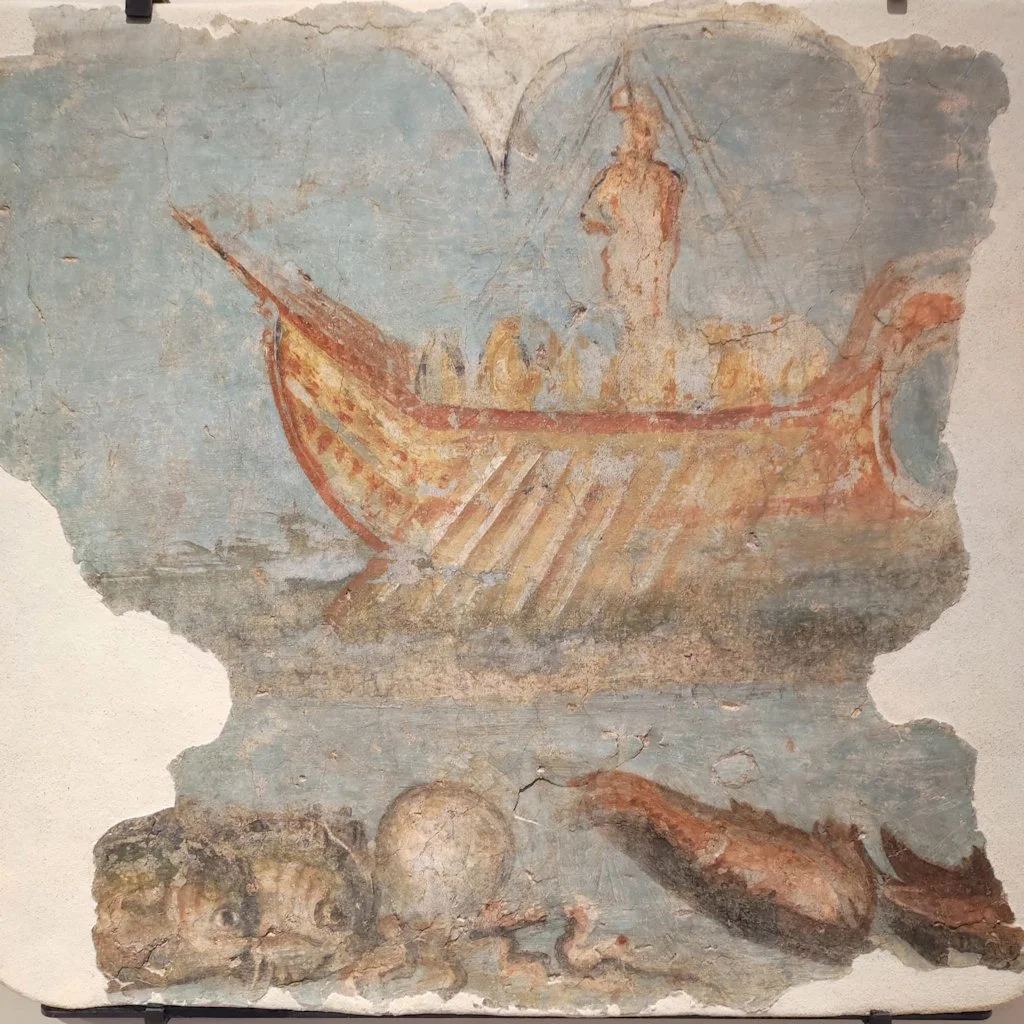 The painting of Odysseus and the Sirens in section H..jpg