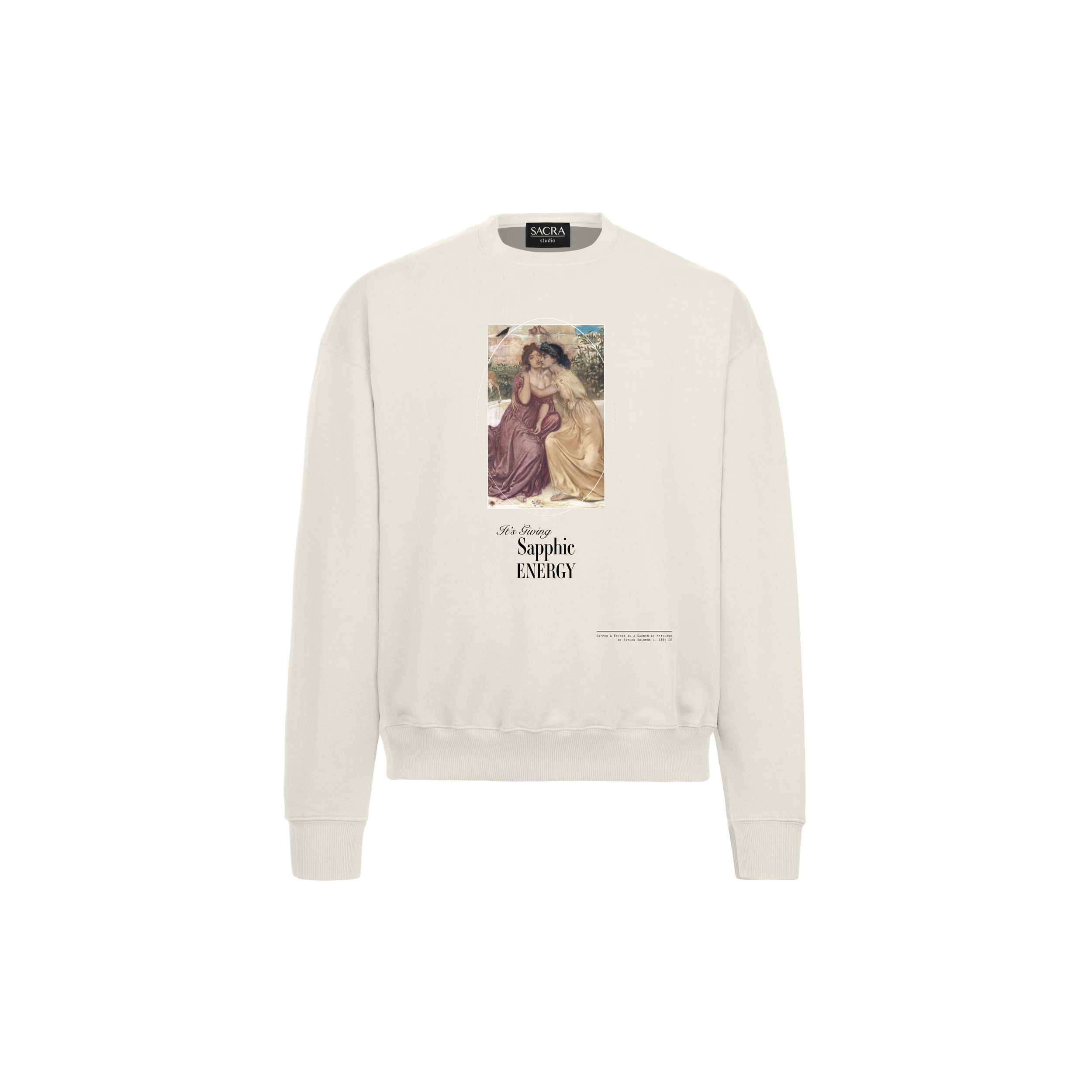 Sapphic Energy // Oversized Crewneck Sweater