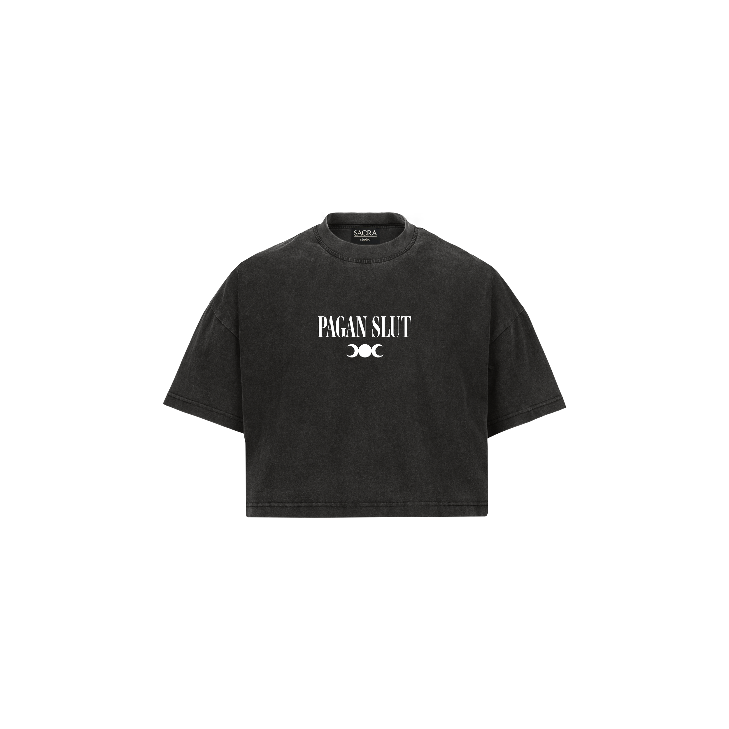 Pagan Slut | Hecate Moon // Printed Cropped Tee