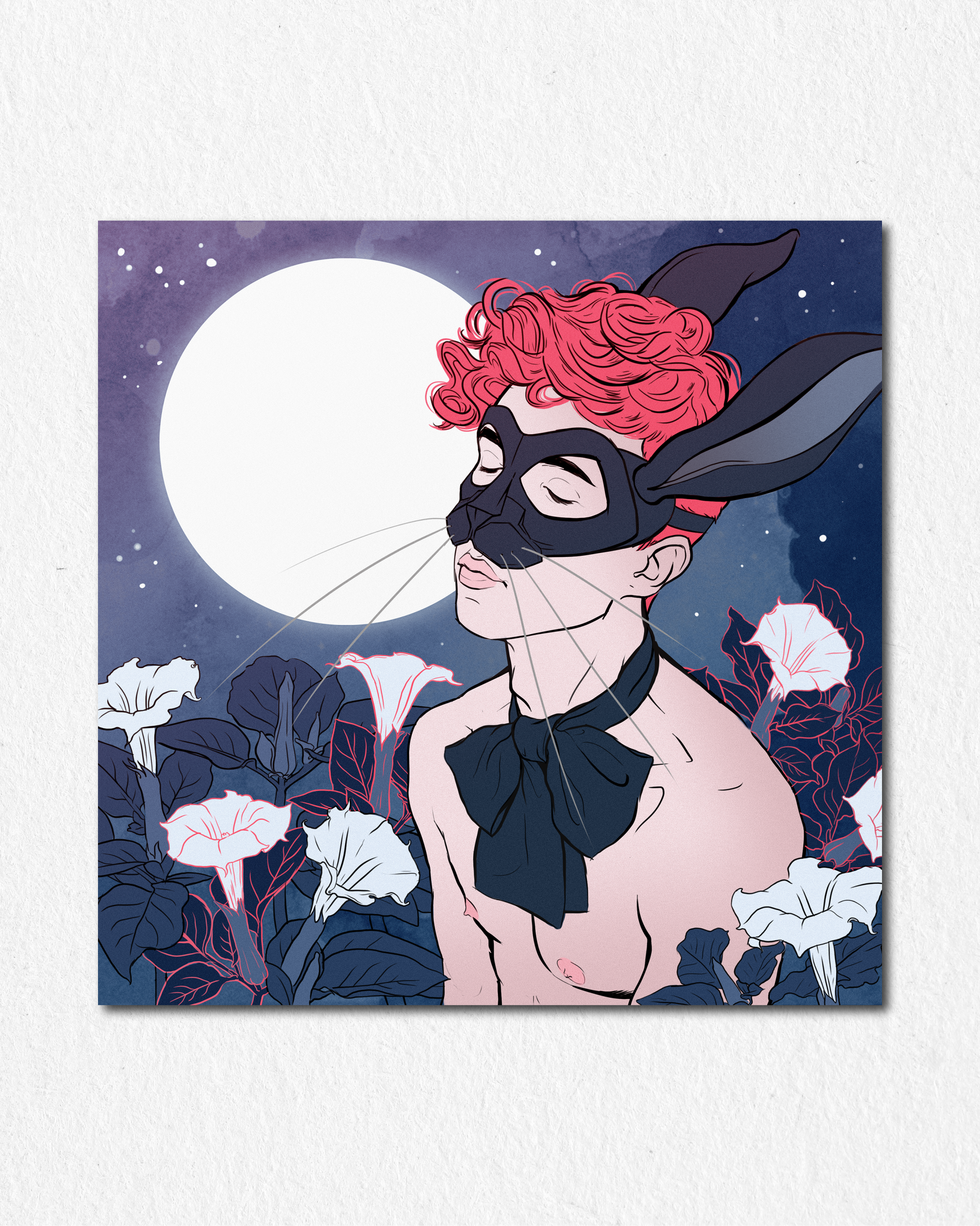Cursed Relics | Bunny Mask // Limited Premium Art Print
