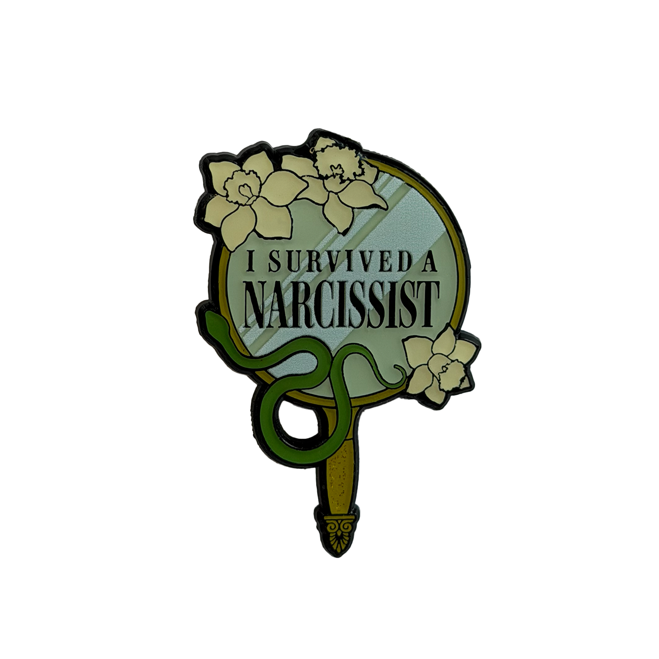 I Survived A Narcissist | Mirror // Enamel Pin