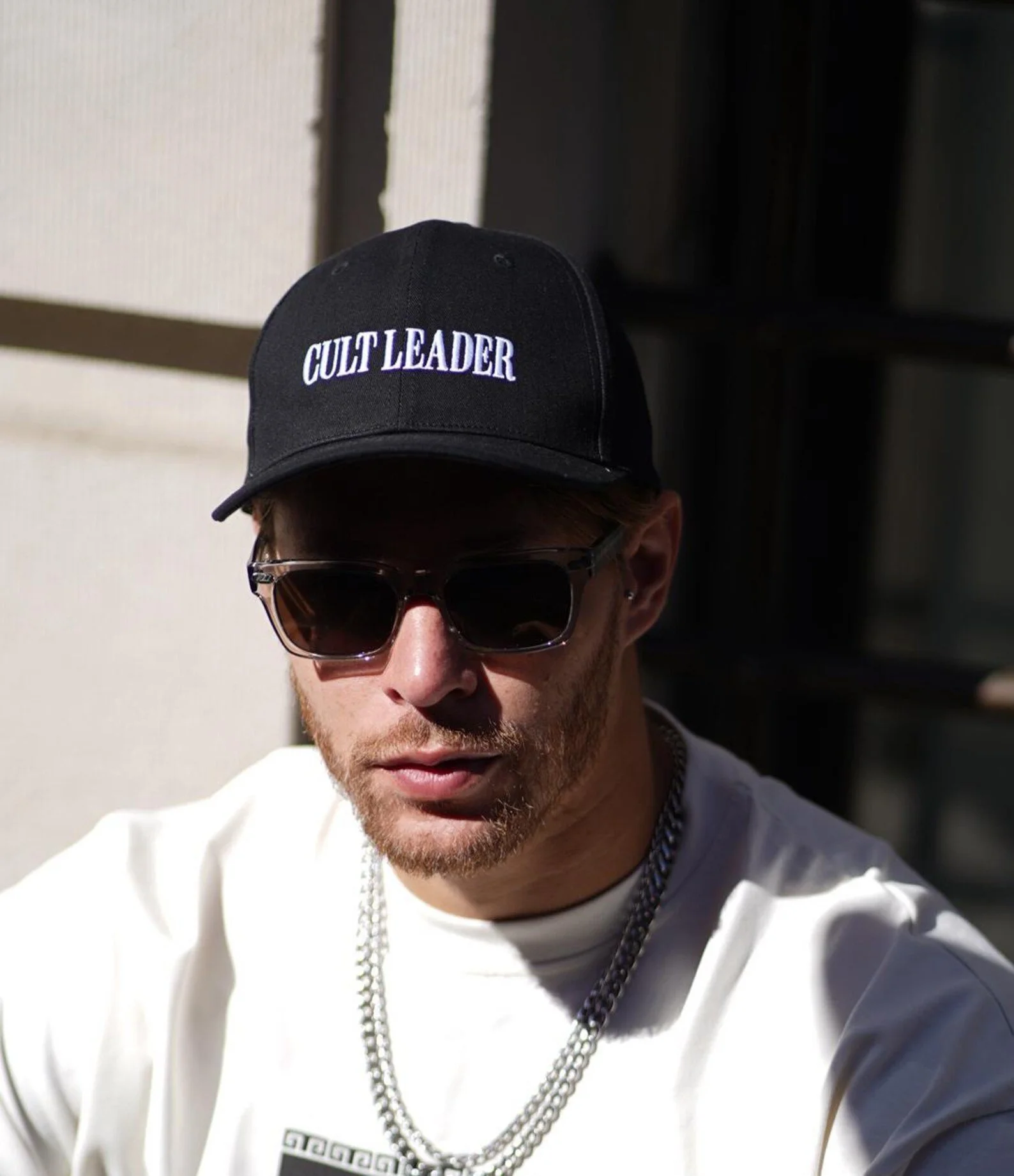 Cult Leader // Black Embroidery Cap