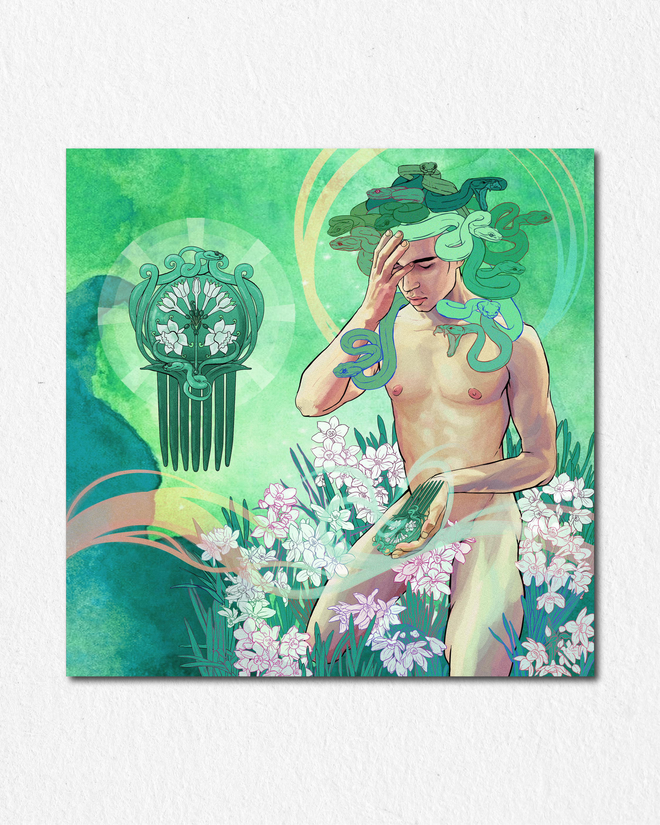 Cursed Relics | Meduso's Comb // Limited Premium Art Print