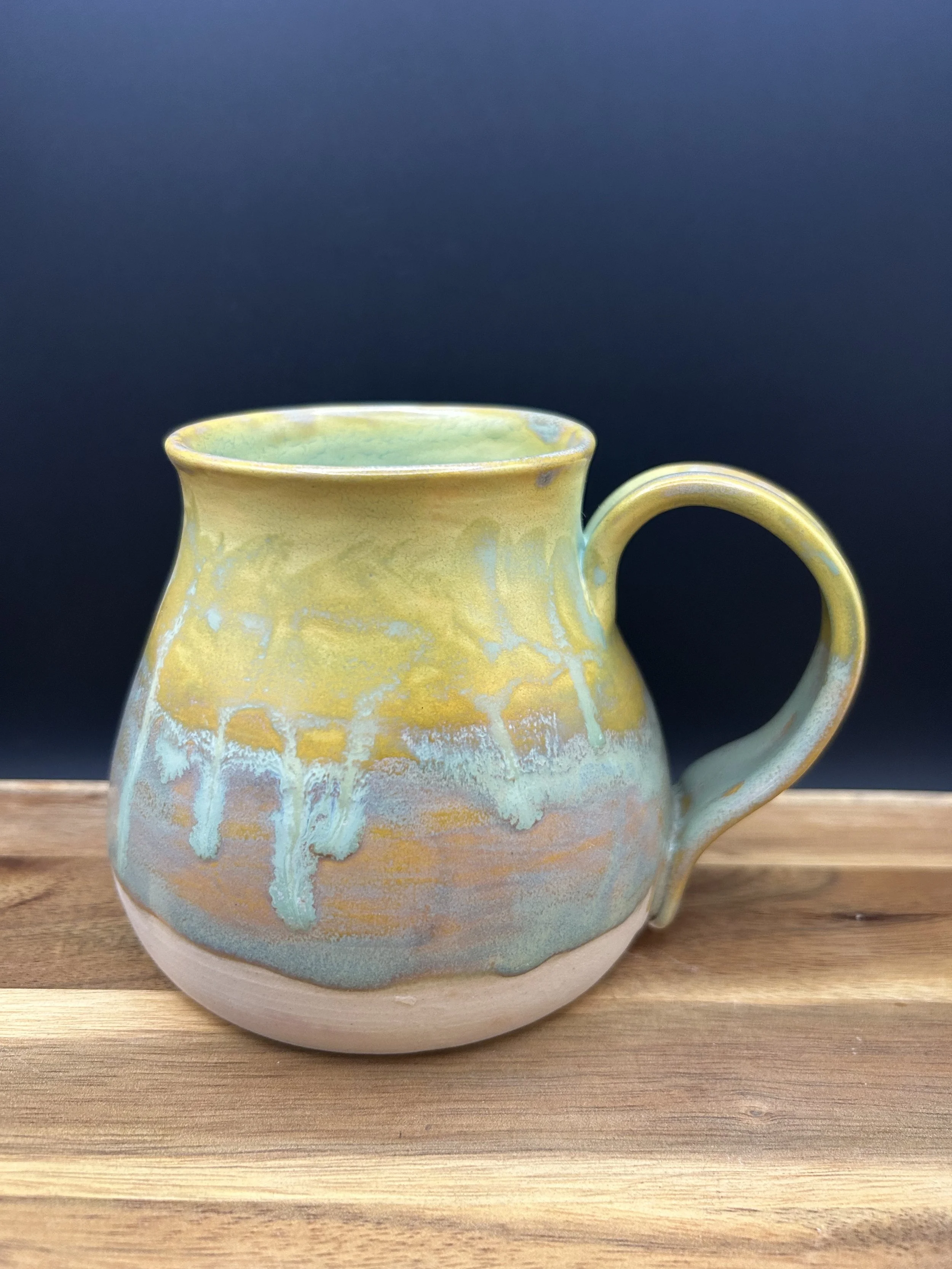 Handmade, hand painted mug
