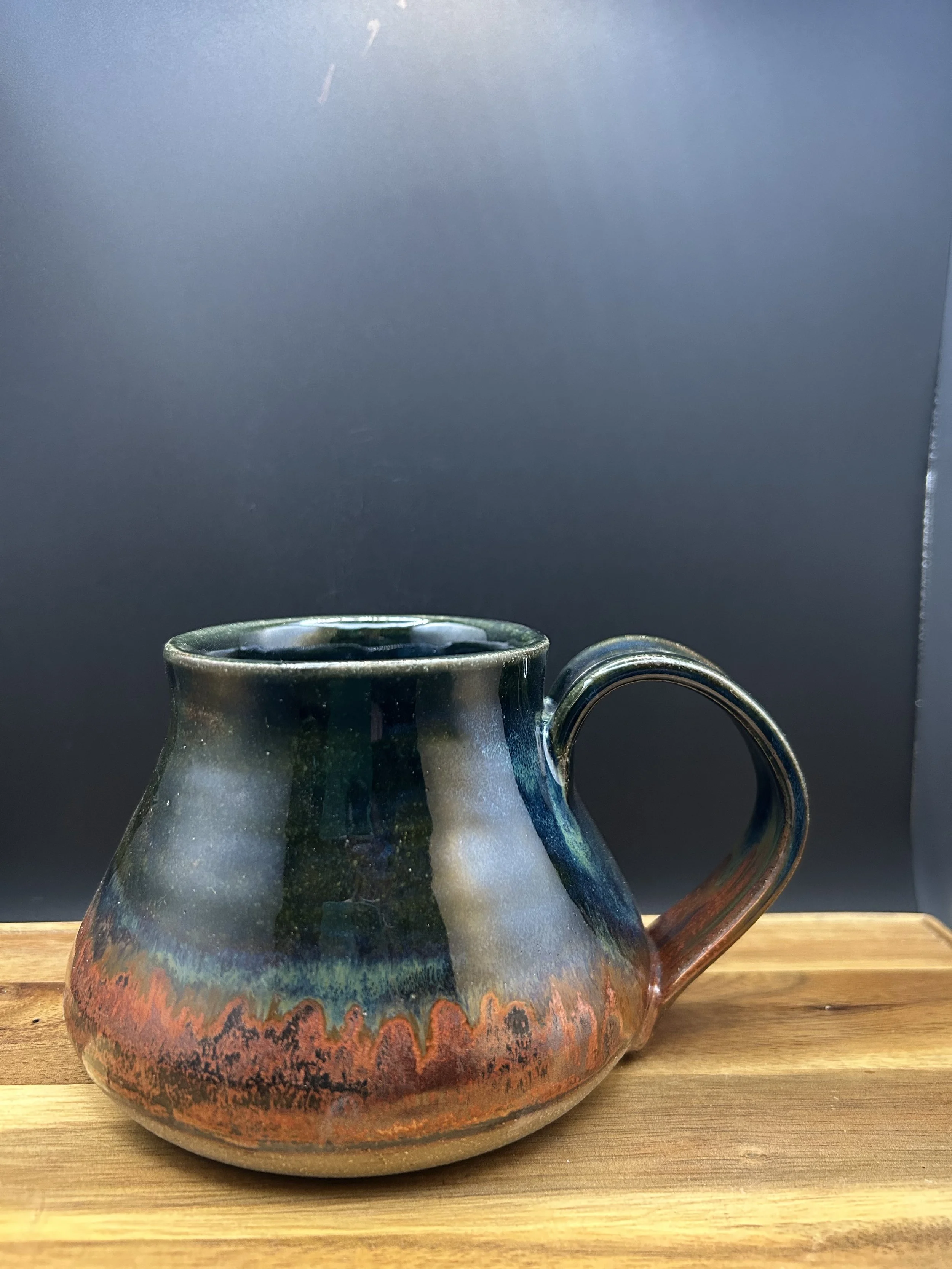 Handmade, hand painted mug