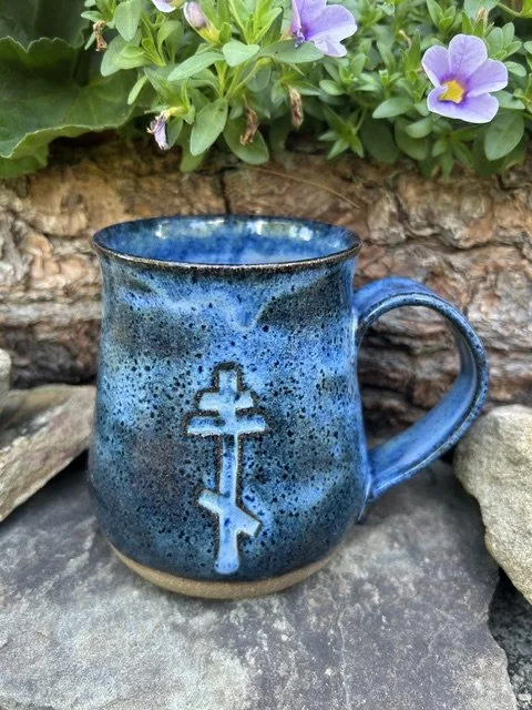 PREORDER - Orthodox Cross Mug (THICK CROSS)