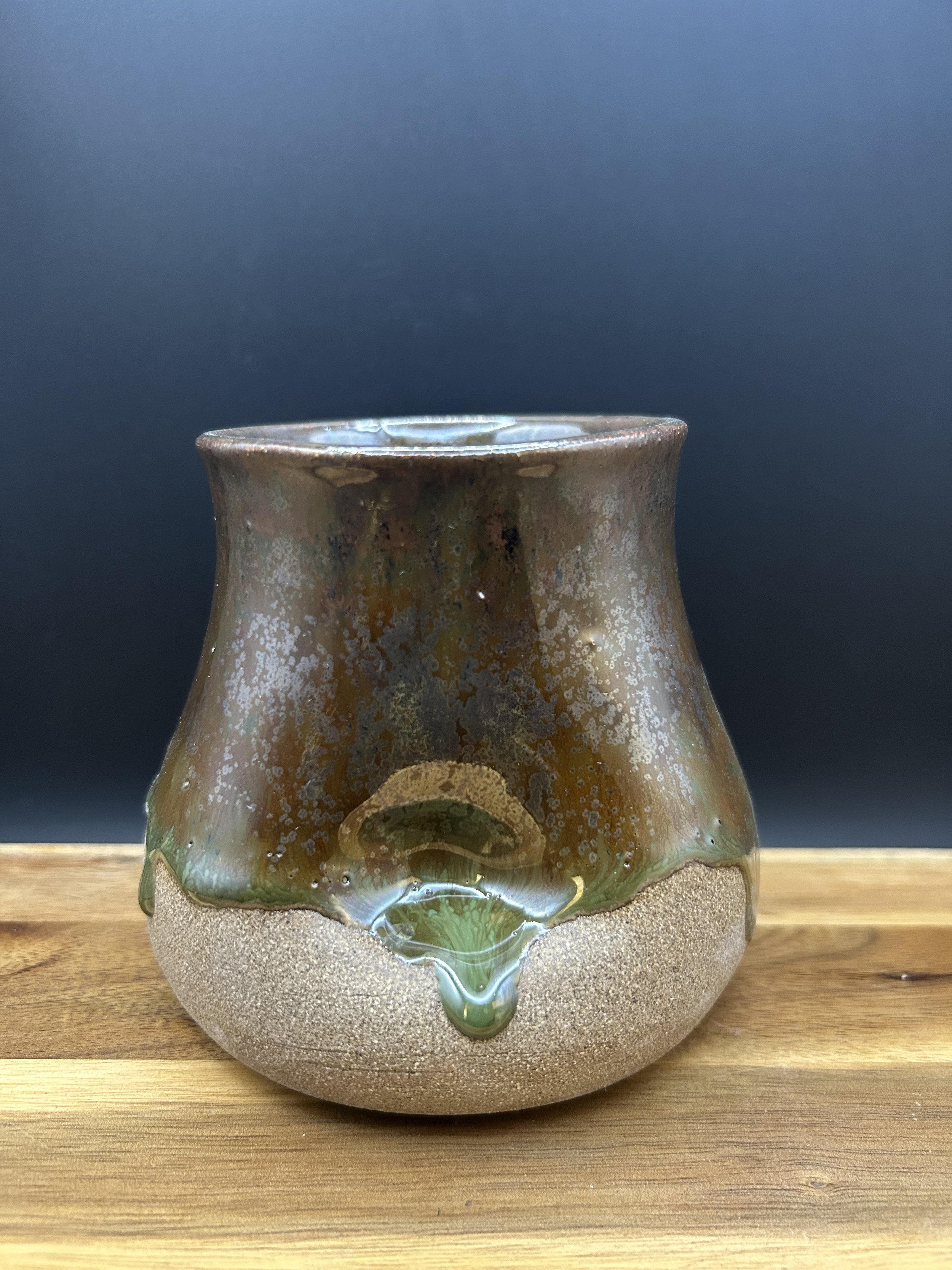 Handmade, hand painted thumbler