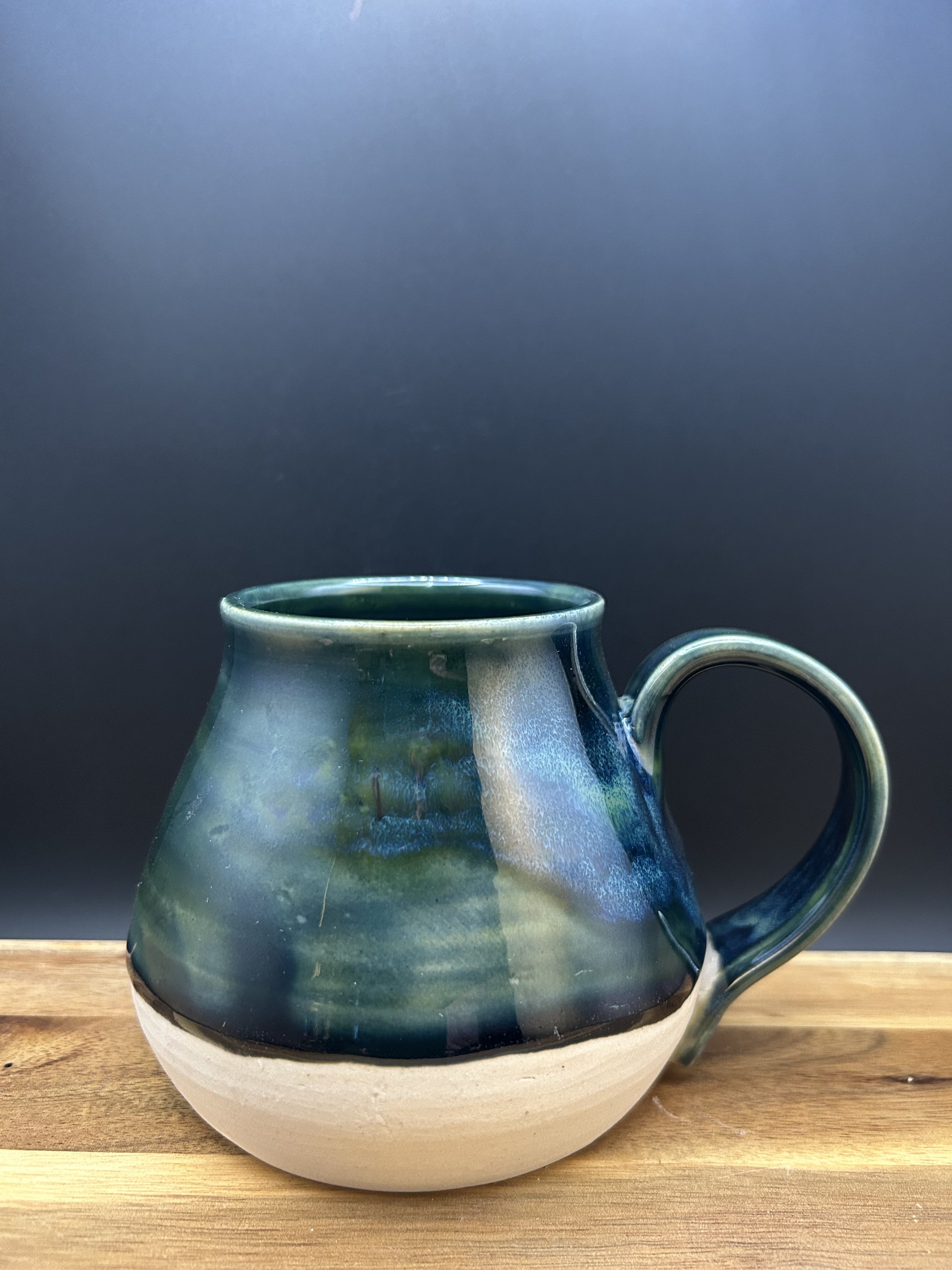 Handmade, hand painted mug