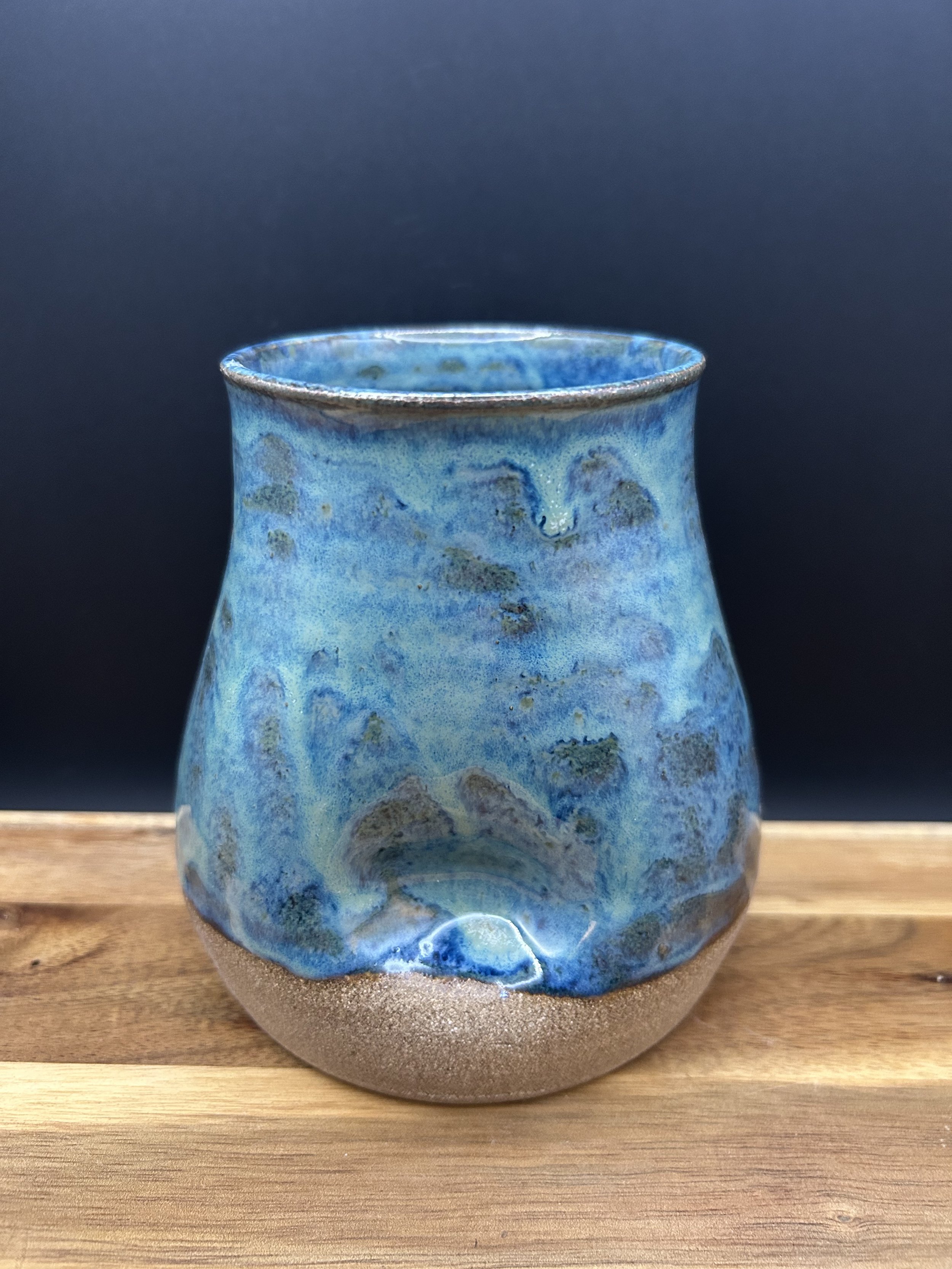 Handmade, hand painted thumbler