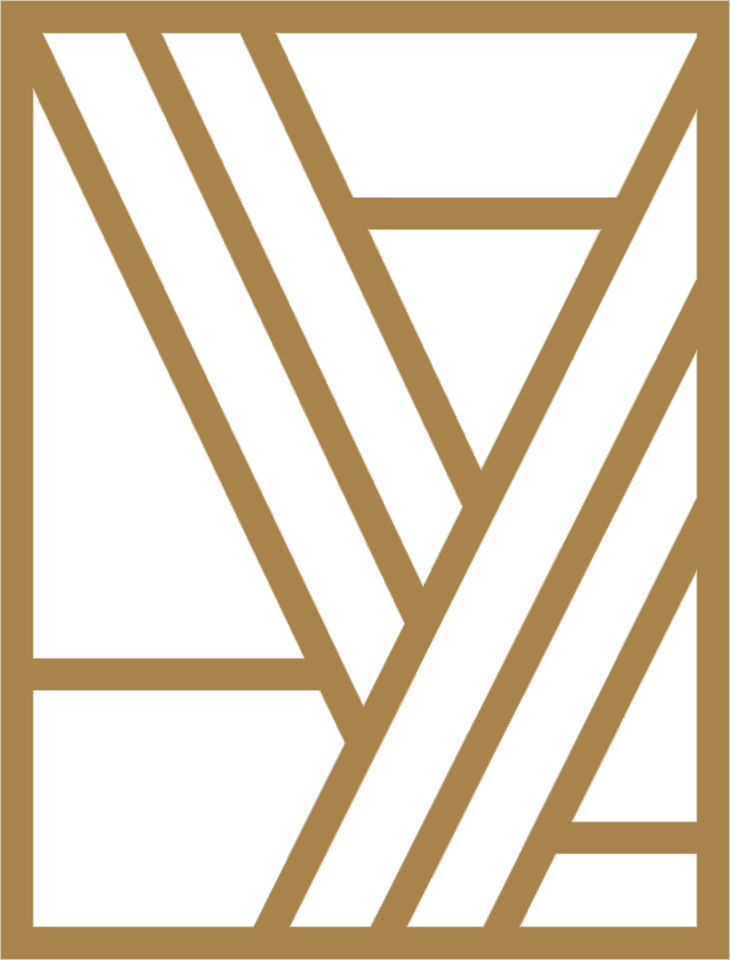 Abstract geometric pattern with intersecting black and brown lines forming various shapes.