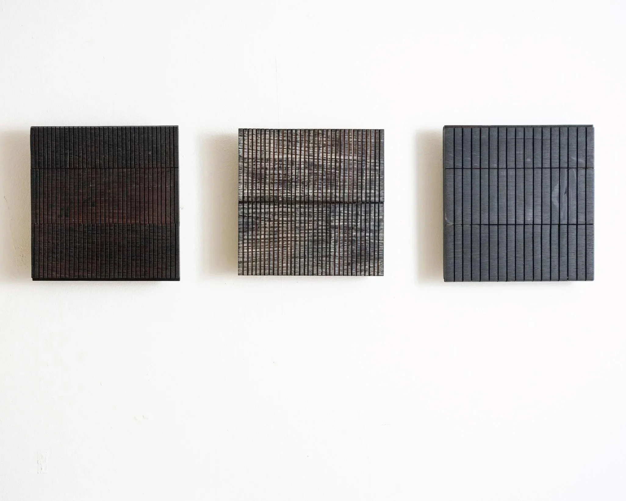 Old Peat Sheds 2025
Oak Cask Ends, Natural dye, Wax 20x18x2cm