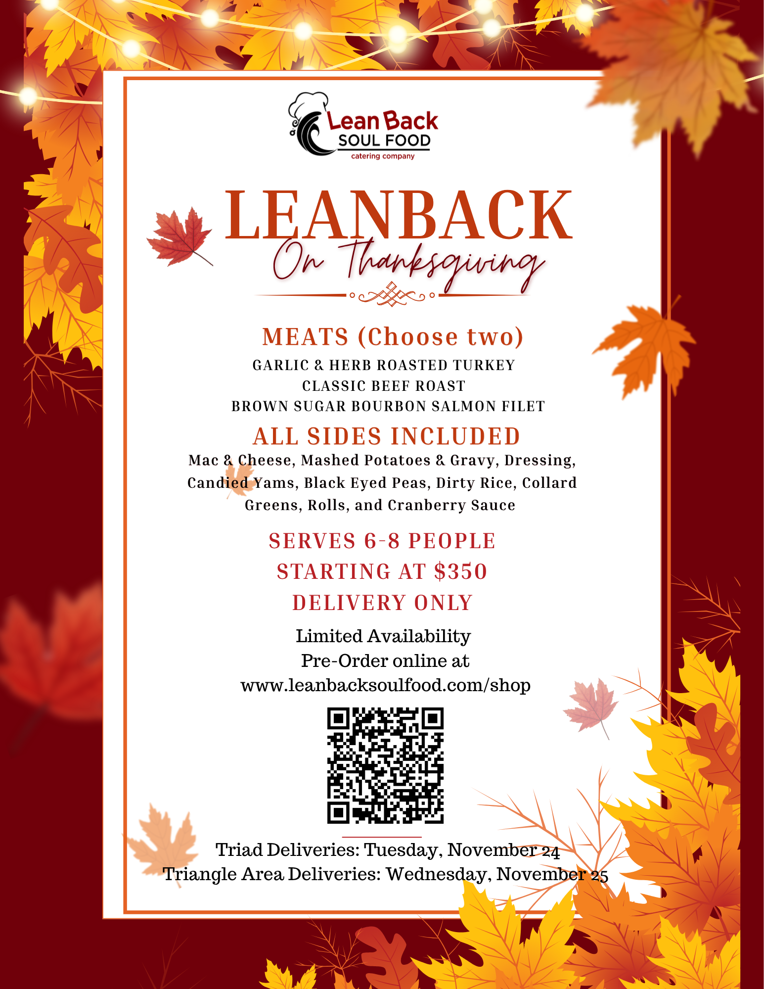 Orange Modern Autumn Fall Leaves Thanksgiving Dinner Menu -3.png