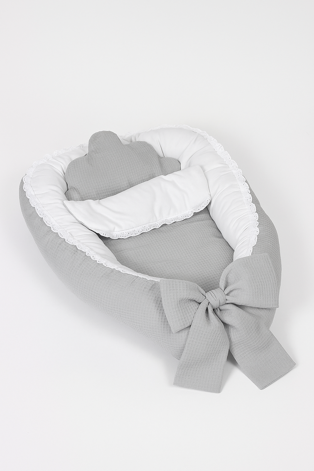 Ninho waffle com almofada e cobertura