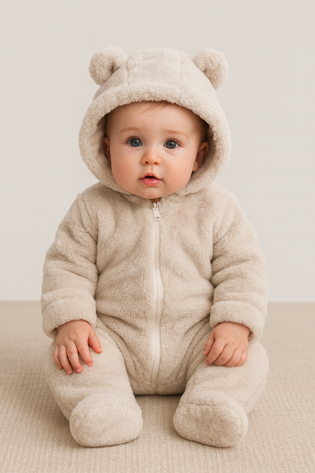 Macacão de Pêlo com Carapuço