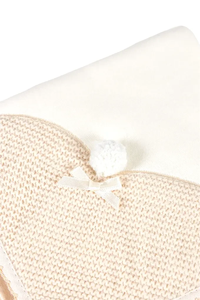 Fralda de Pano Malha com Pompom