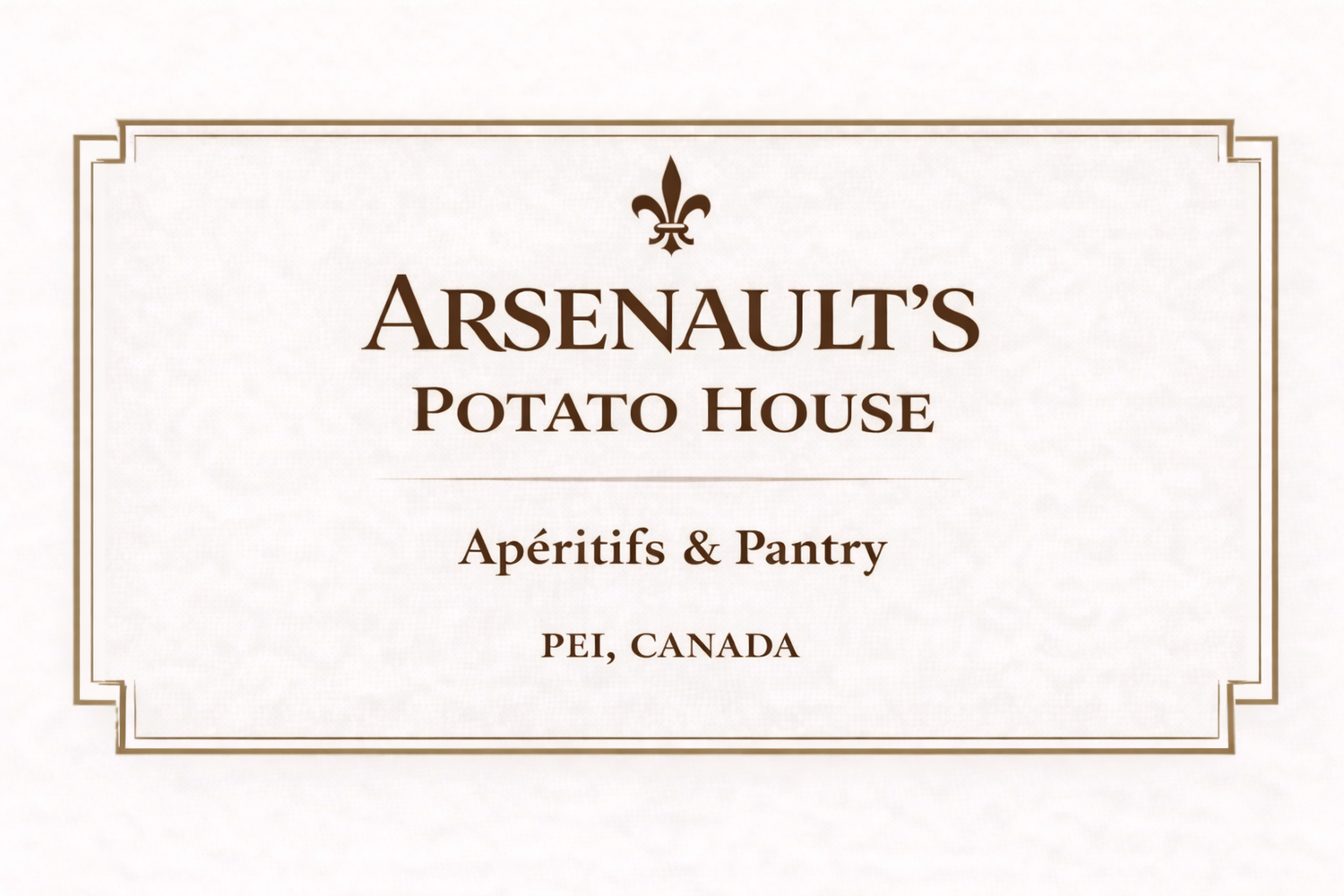 Arsenault's Potato Martini House - Craft Spirits &amp; Seasonings