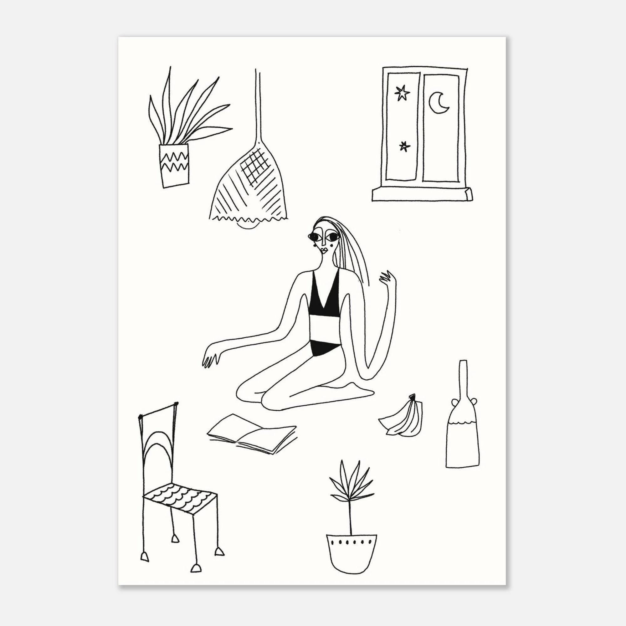 Chill journal girl power - Matte Paper Poster
