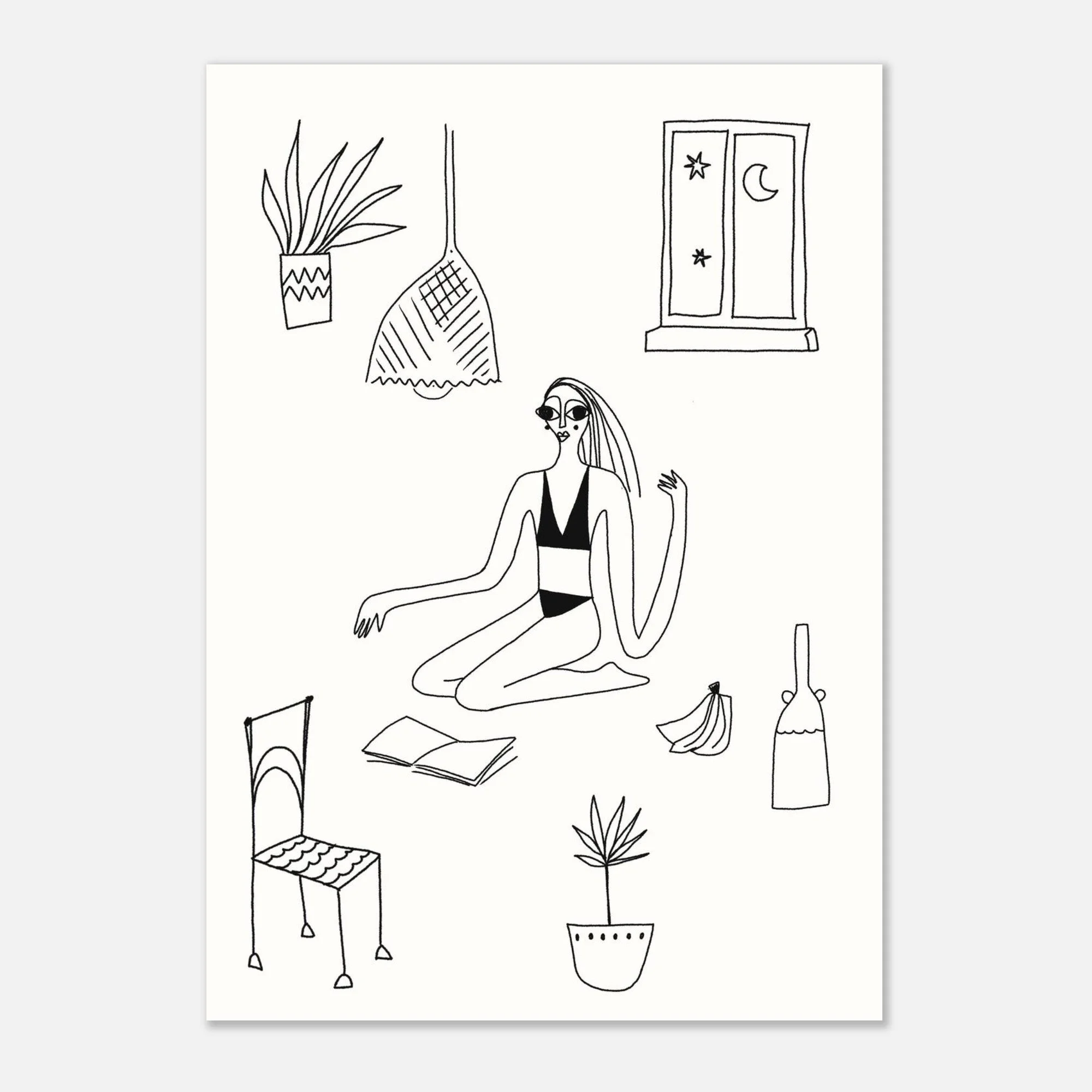 Chill journal girl power - Matte Paper Poster