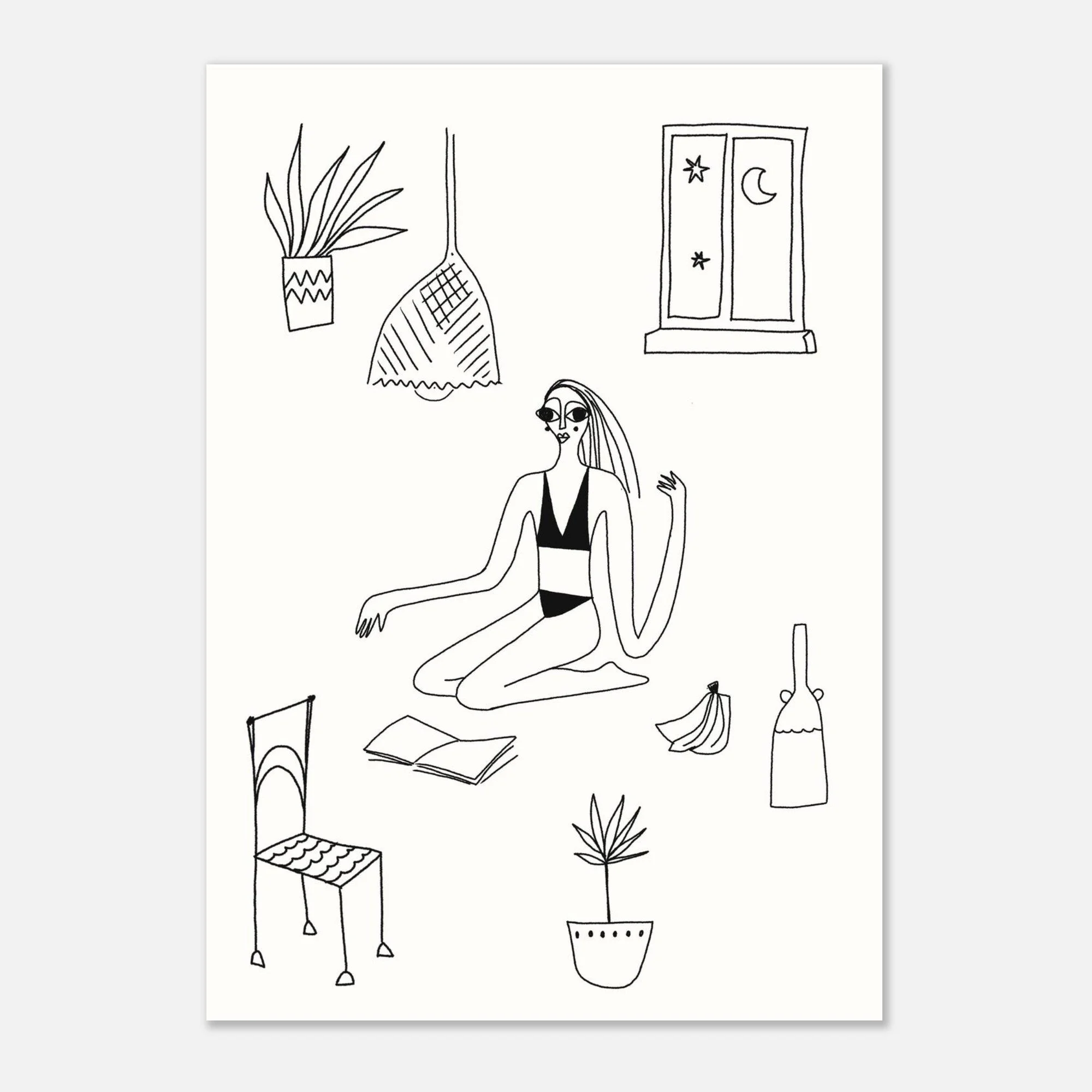 Chill journal girl power - Matte Paper Poster