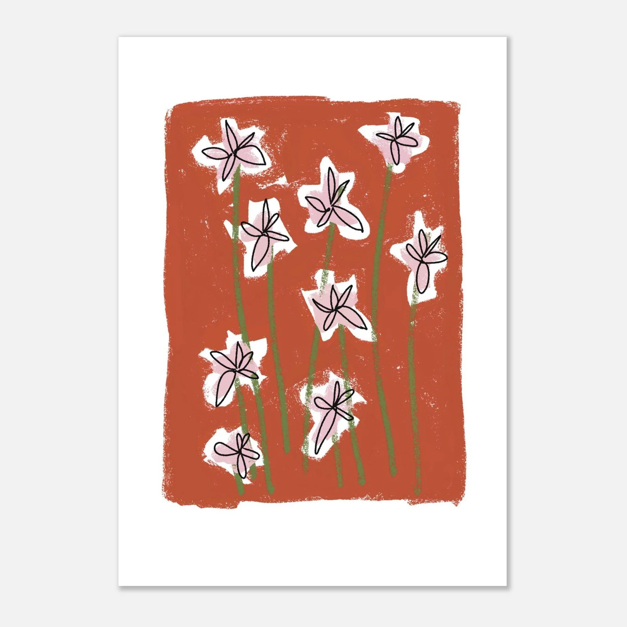 Posey flowers - Matte Paper Poster