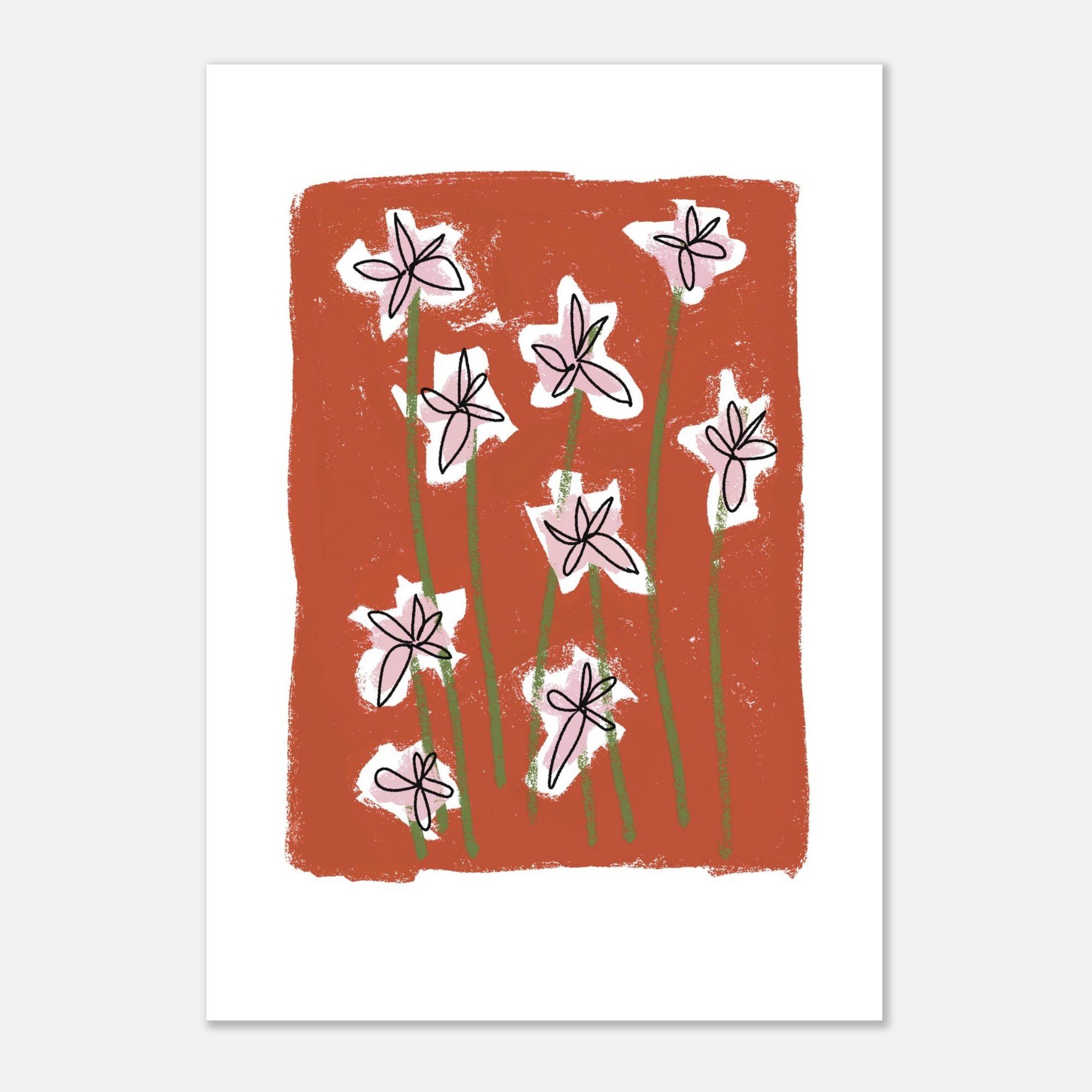 Posey flowers - Matte Paper Poster
