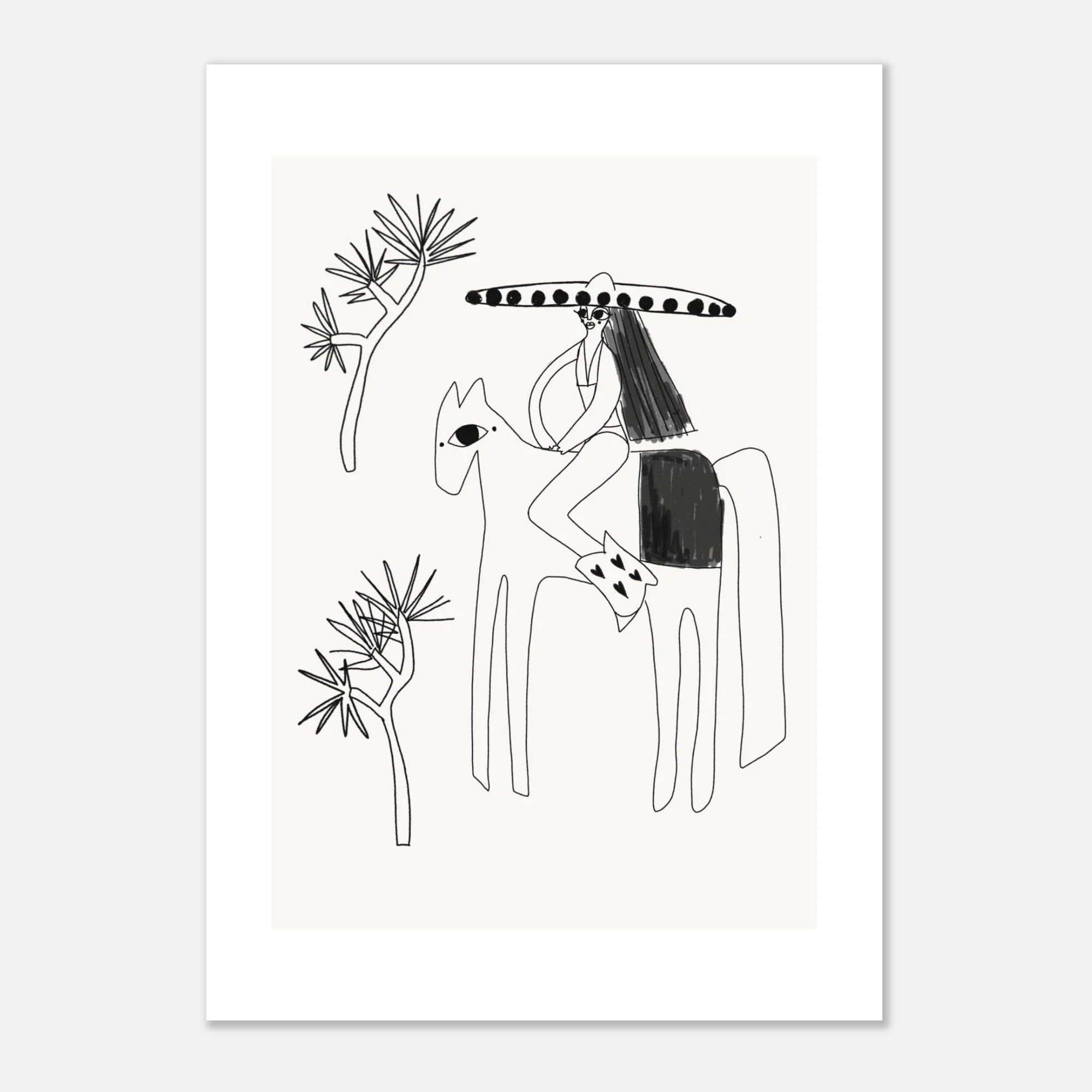 Cow girl power - Matte Paper Poster