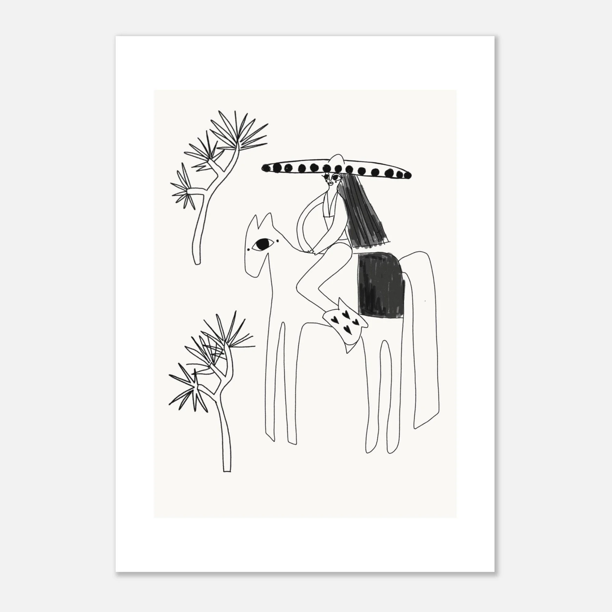 Cow girl power - Matte Paper Poster