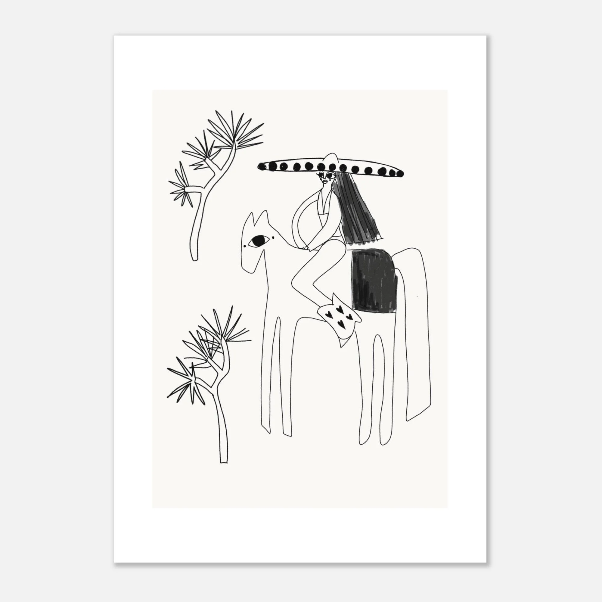 Cow girl power - Matte Paper Poster