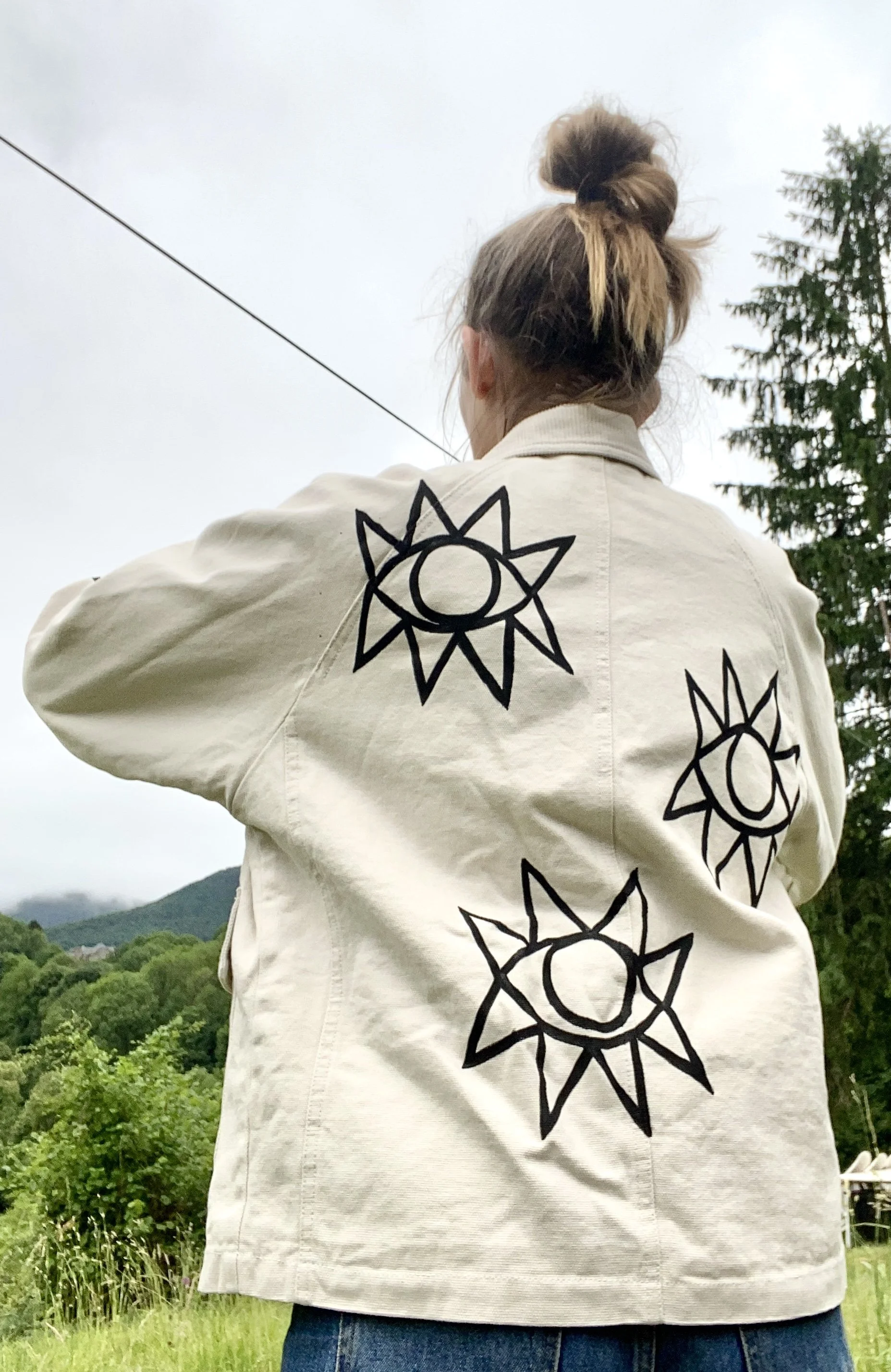 *Yoko eyes repetition* vintage jacket