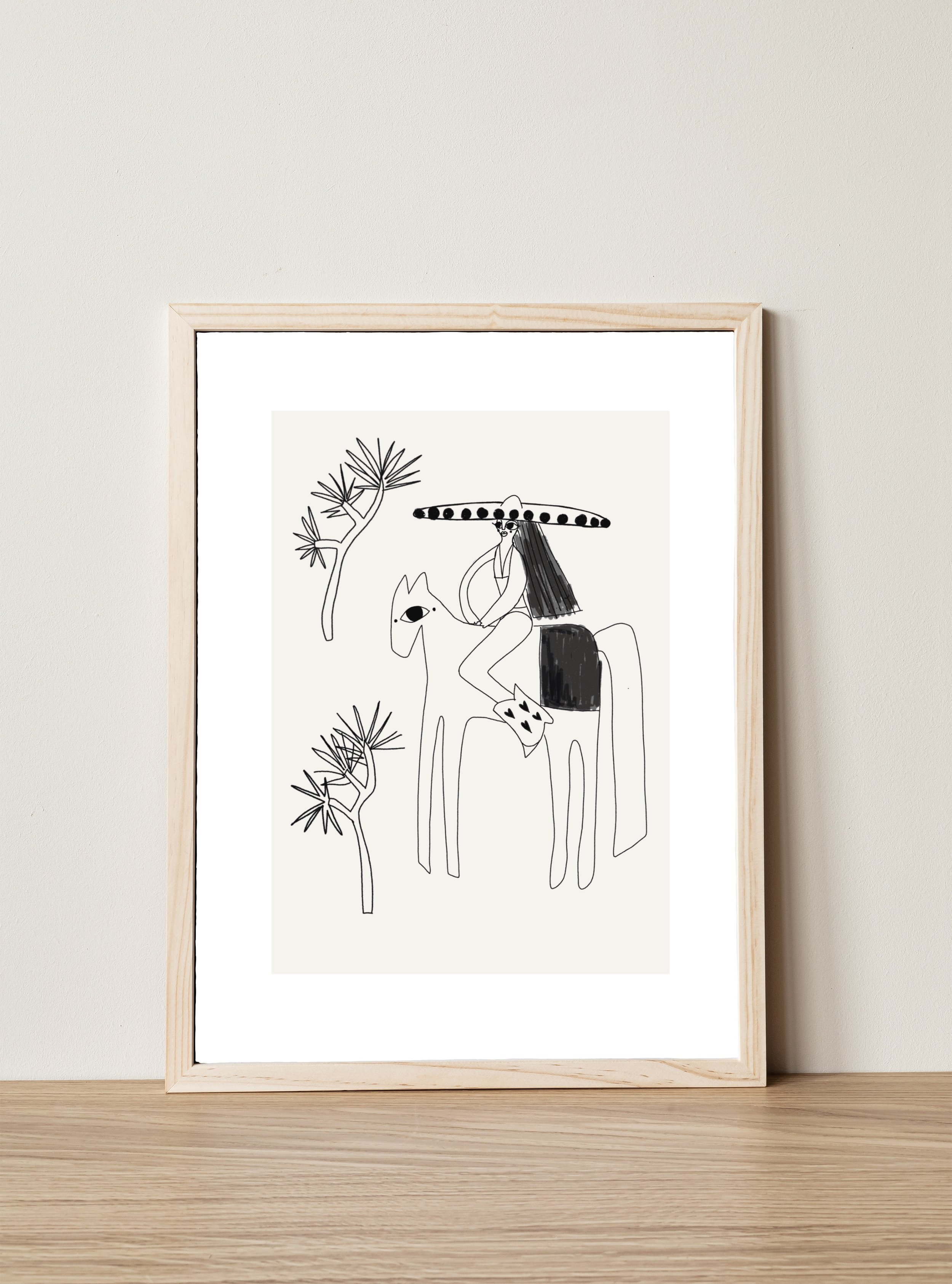 Cow girl power - Matte Paper Poster