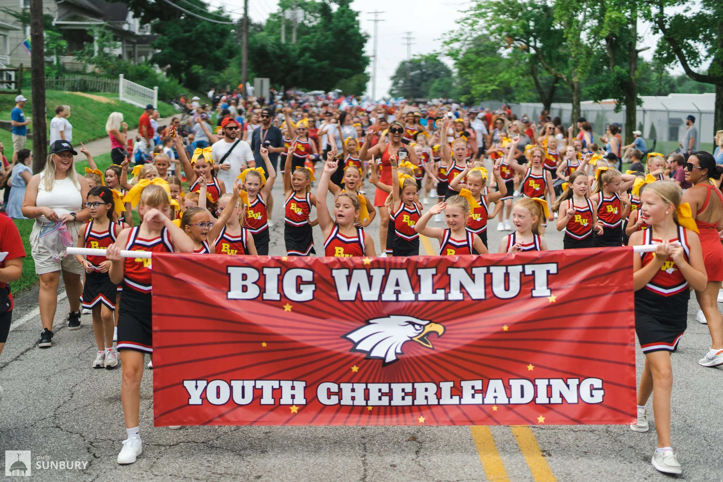 Big Walnut CheerLeaders in Parade.jpg