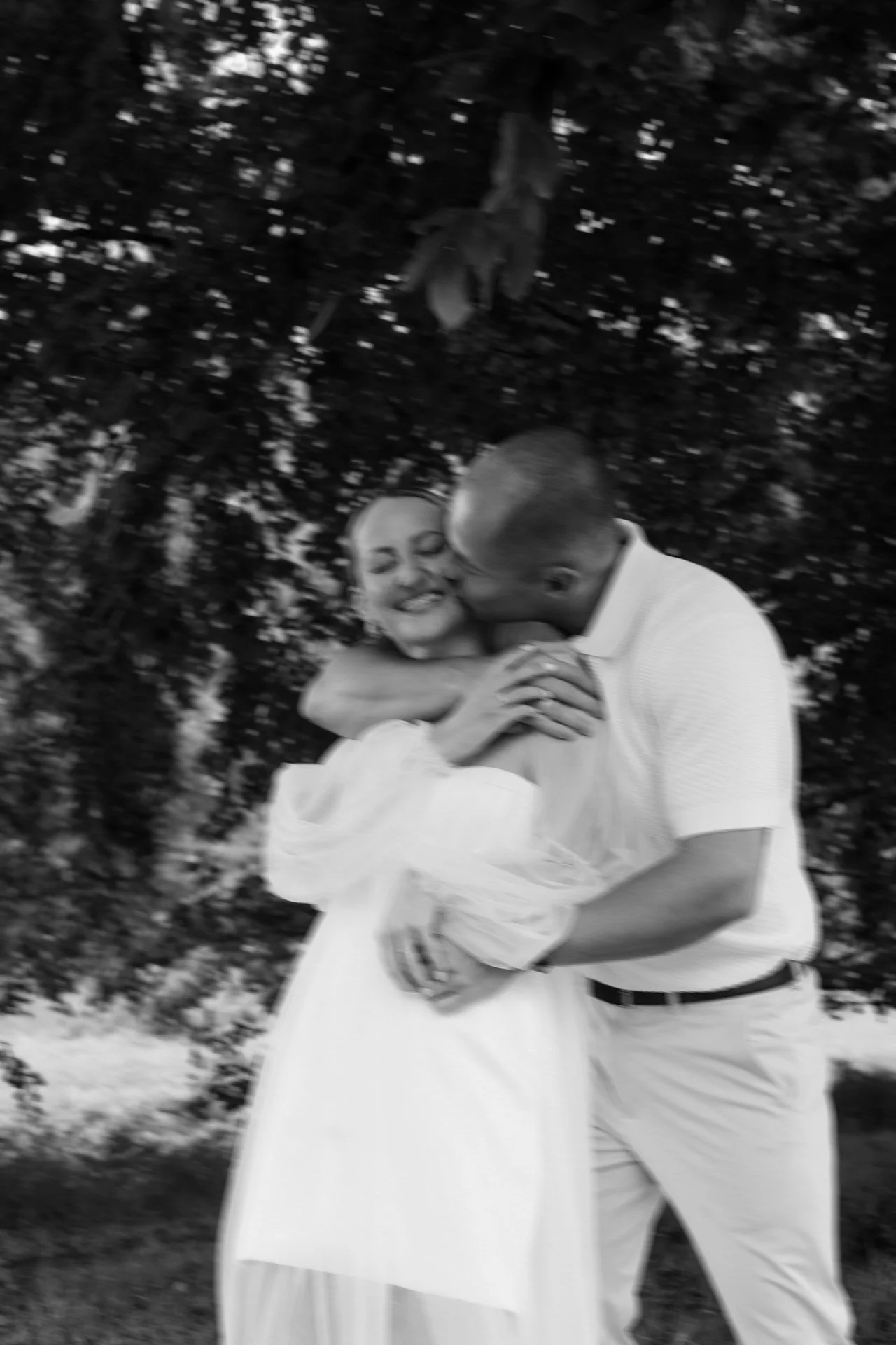 Schwarz weiß Brautpaar