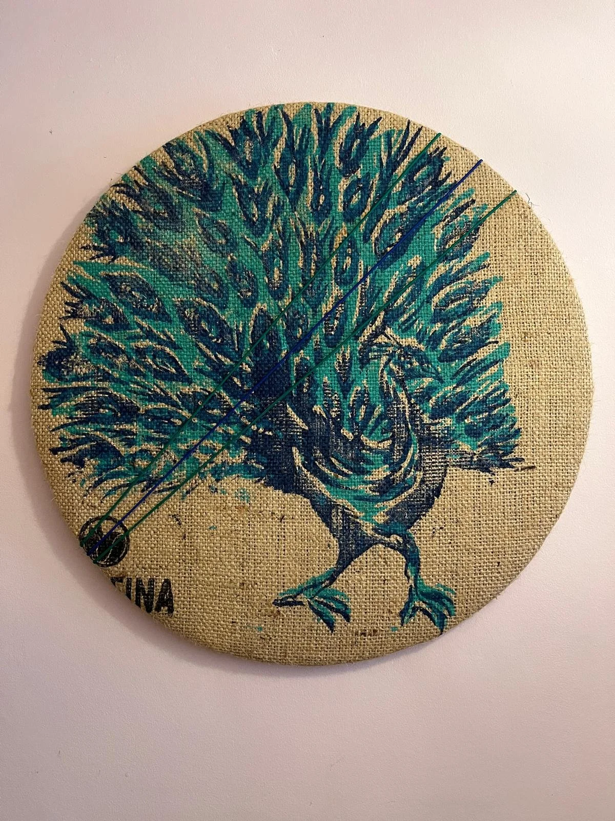 Peacock Cork Pinboard