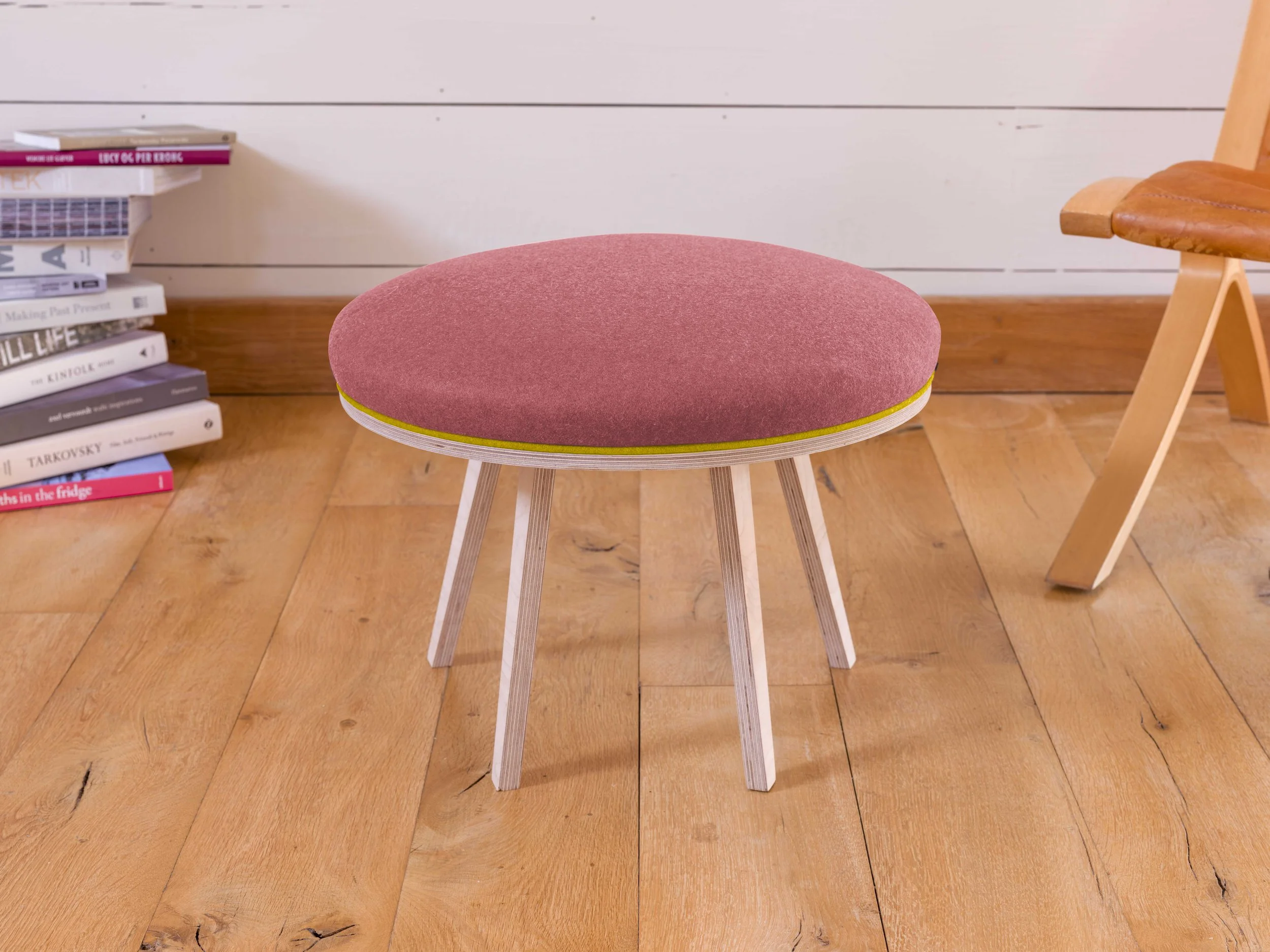 Candy Birch Frame Footstool