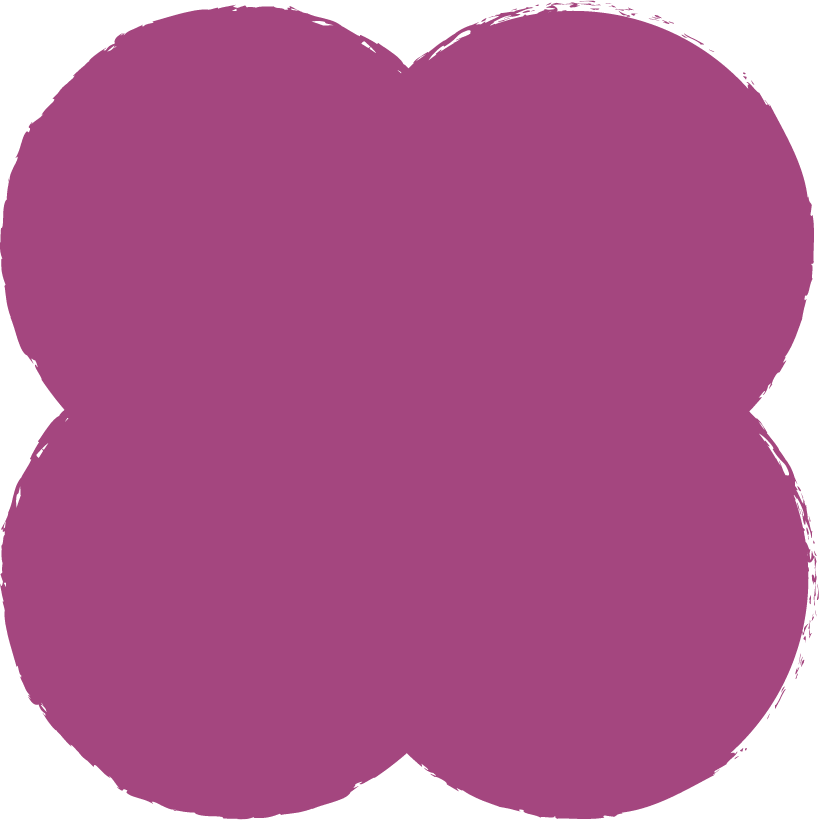 Four purple circles arranged in a square formation.