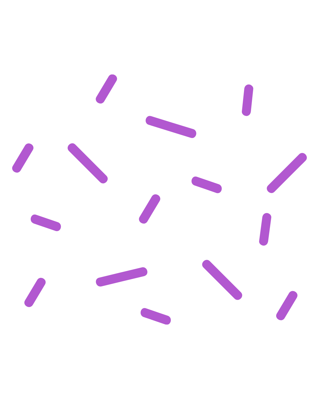 Illustration of a star with purple dashed lines surrounding it.