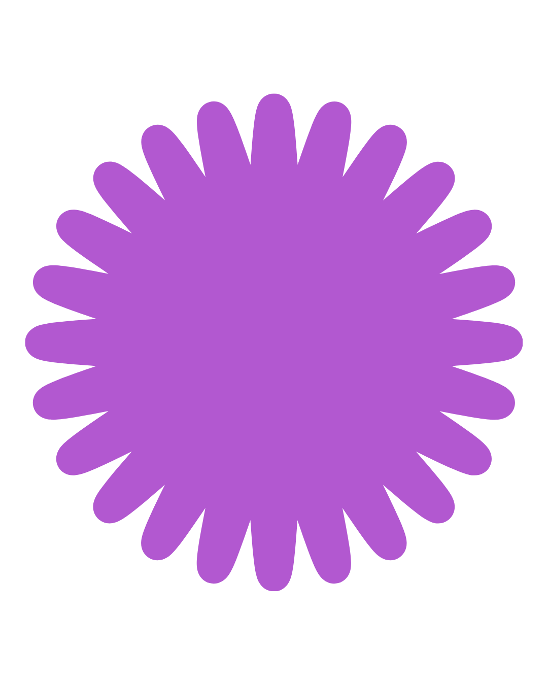 A large purple flower with rounded petals on a black background.