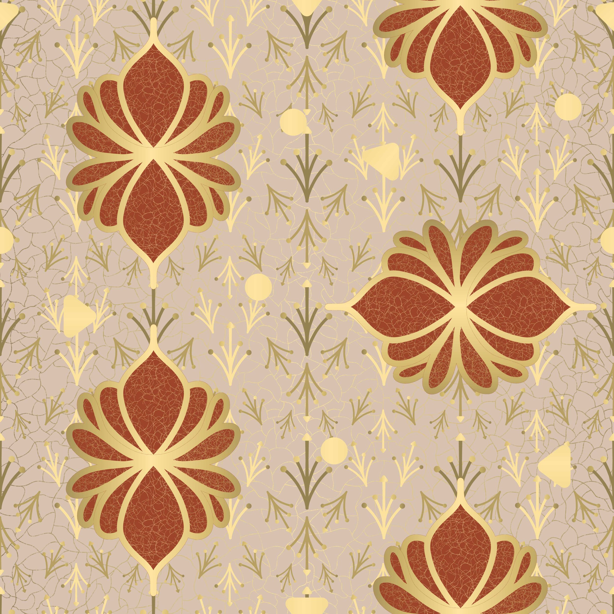 Deco Fleur Rust Large — SFA25A173
