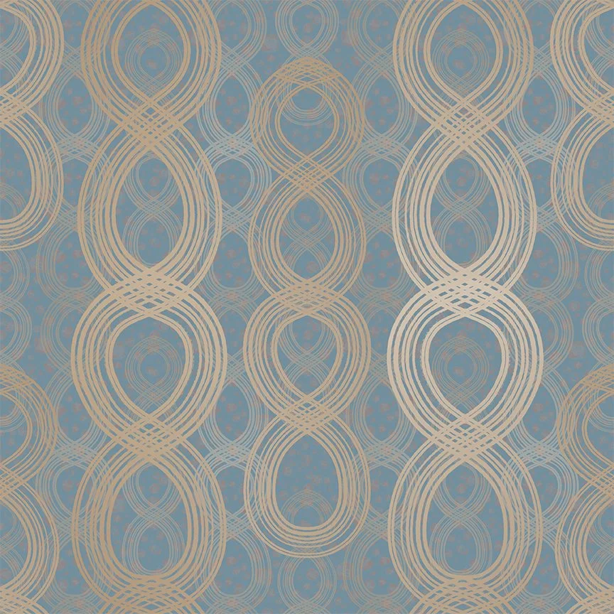 Majestic Ovals Gray Blue — SFA25093