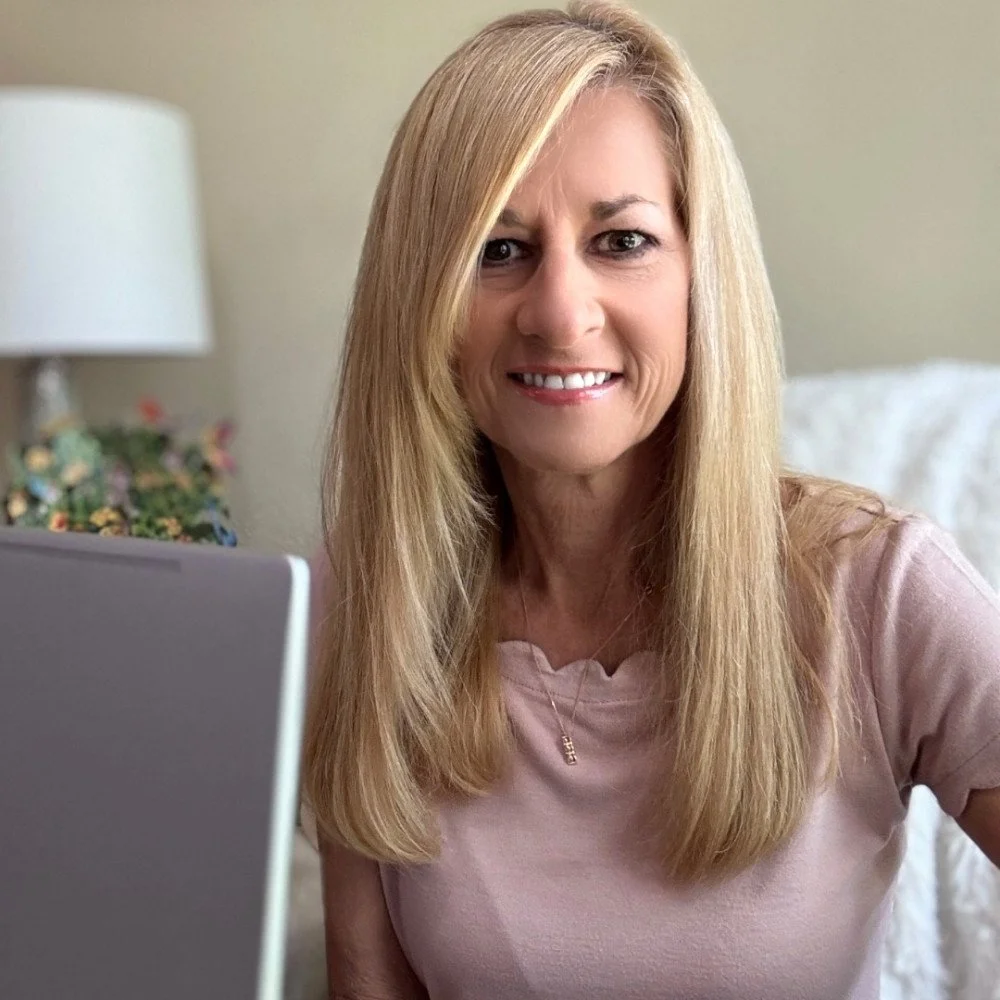 Michelle Chudy, surface pattern designer and founder of Strawberry Farmer Art Designs, ready to connect for art licensing collaborations