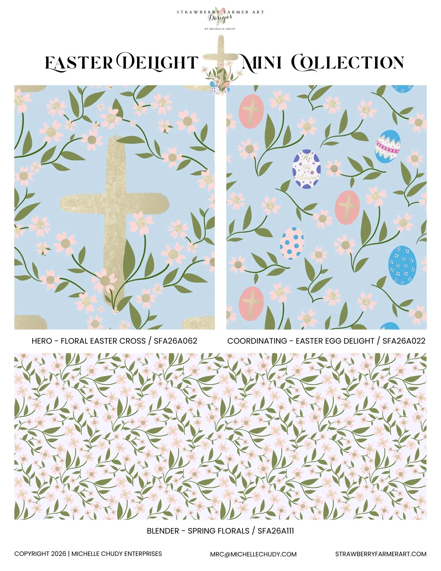 Easter Delight Collection — joyful spring surface patterns for seasonal licensing