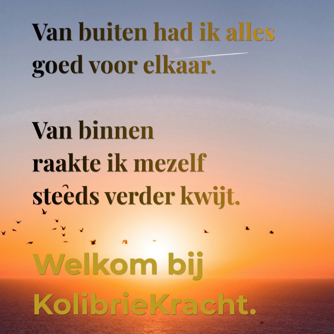 Misschien herken je het wel.

Dat je leven er van buiten goed uitziet 
maar dat je vanbinnen voortdurend spanning voelt.

Omdat je altijd bezig bent met dragen.
Regelen.
Onthouden.
Aanpassen.
Doorgaan.

Ik ken dat gevoel.

Jarenlang werkte ik binnen 