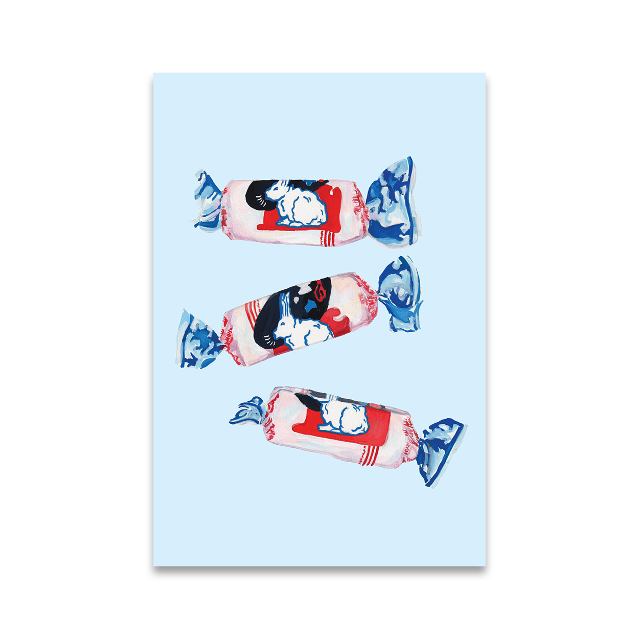 White Rabbit Postcard