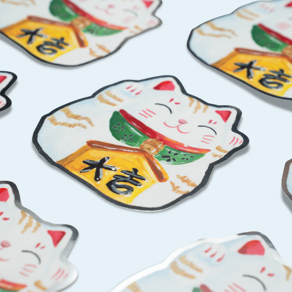 Studio Handog Lucky Cat Stickers Flat Lay.png