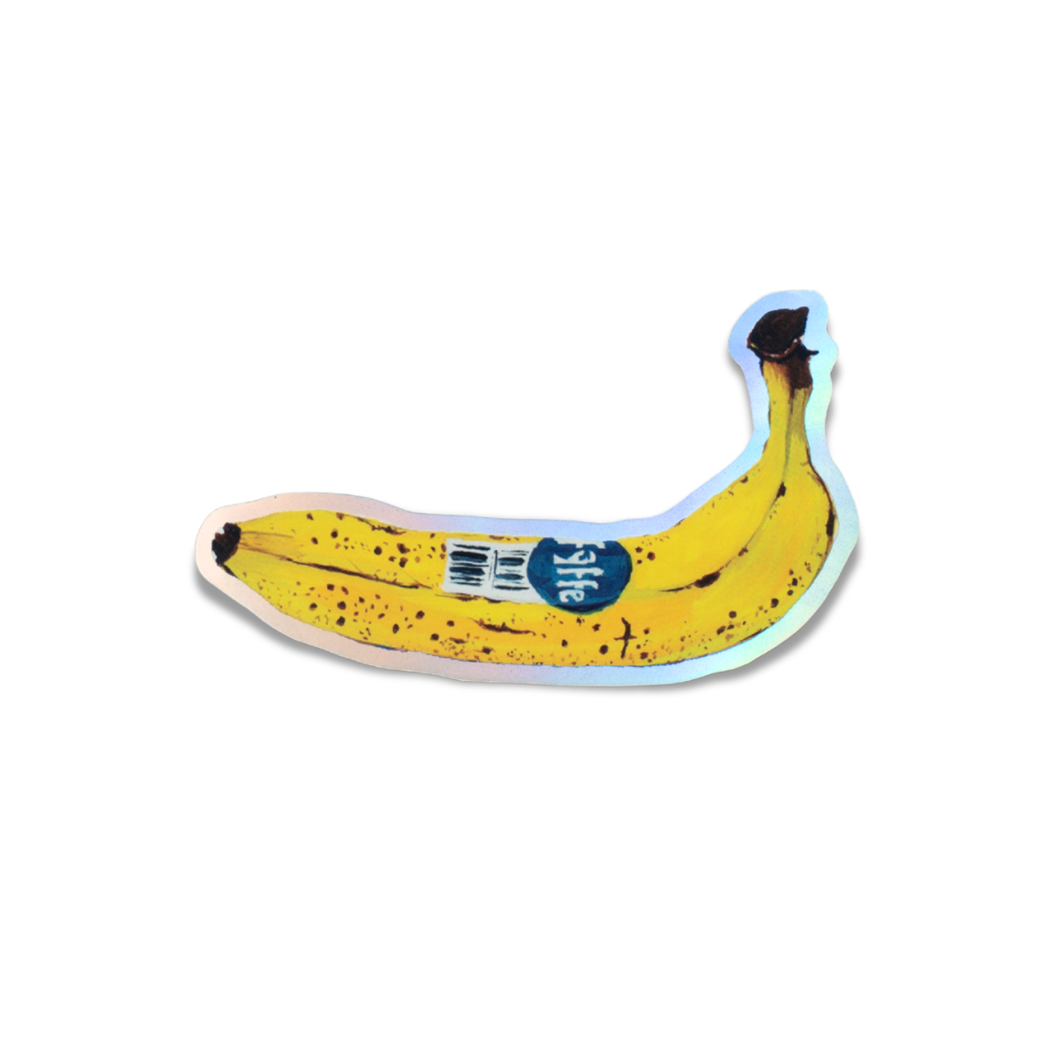 Banana Holographic Sticker