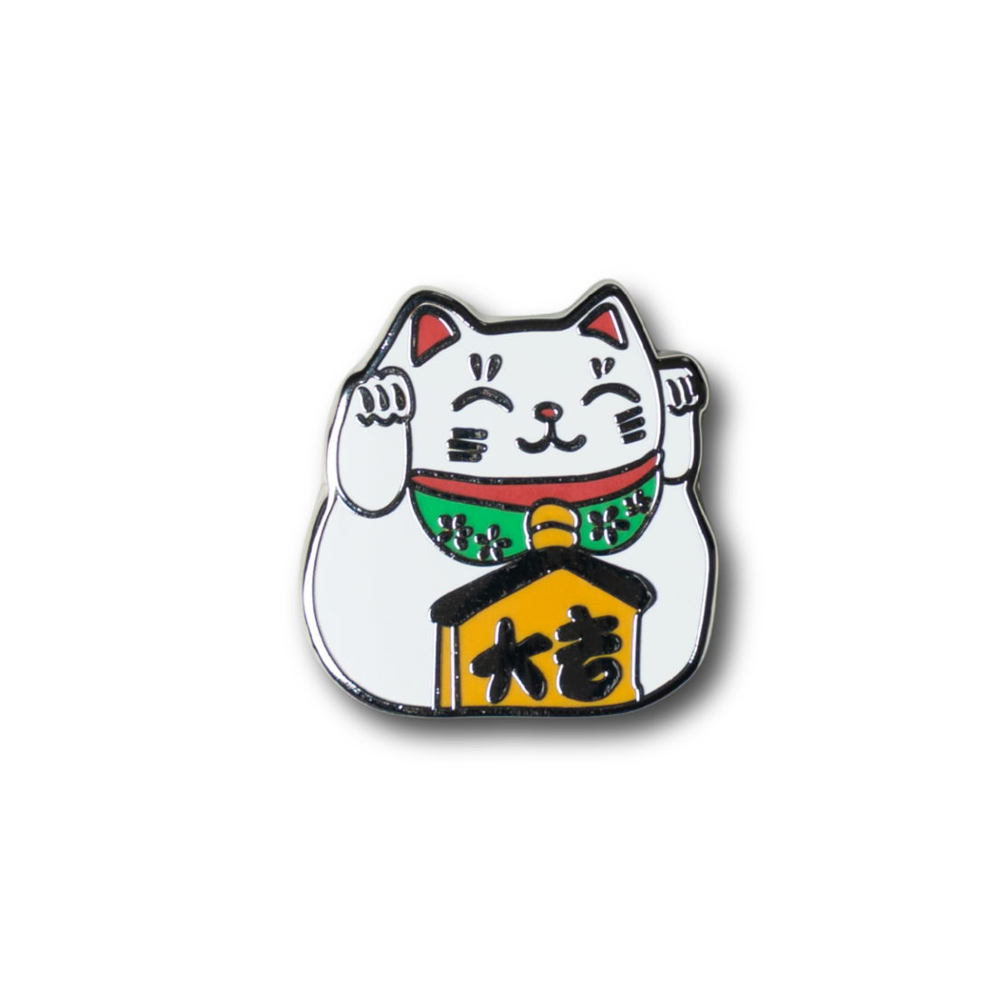 Lucky Cat Enamel Pin