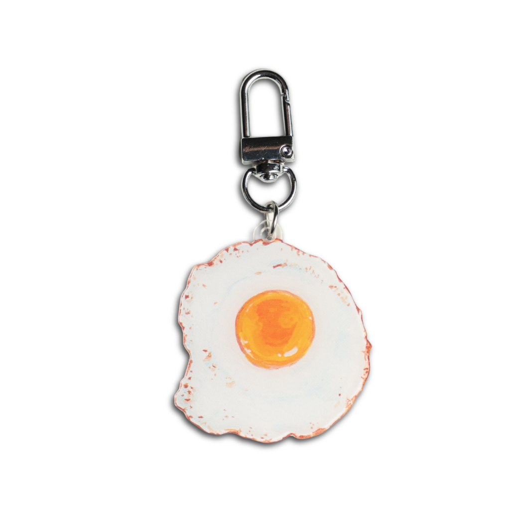 Fried Egg Acrylic Keychain