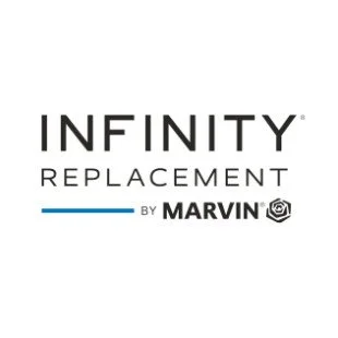 Infinity Replacement by Marvin logo on a white background