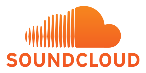 SoundCloud logo featuring an orange cloud and sound wave, with the words 'SOUNDCLOUD' underneath.